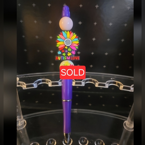 Autism Awareness Beades Ink Pens (Sold Individually) - Picture 9 of 9
